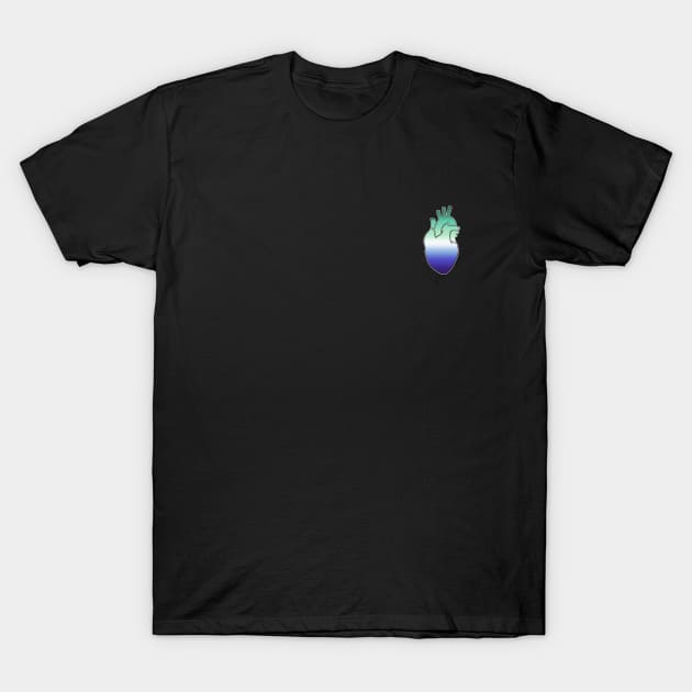 Gay Pride Heart T-Shirt by bbarhorst_art